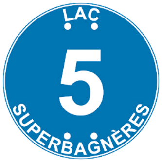 Balise Sticker Piste bleue BALI-STI066